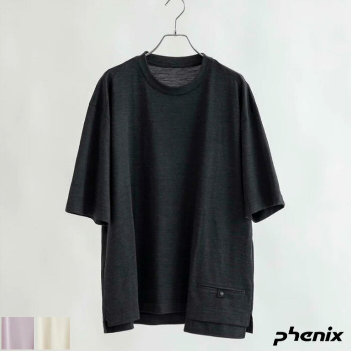 ALKPHENIX iANtFjbNXjyMENSzWool Blend T-shirts WOL EAM24LS17@E[W[W[f fM hL hC TVc E[uh / 100% Wool Jersey / ANtFjbNX