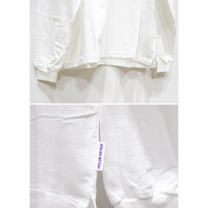【SALE 30％OFF】ATELIER BETON（アトリエベトン）コンフォートパイルモックネックプルオーバー　23234R　COMFORT PILE MOCK-NECK P/O　長袖　カットソー