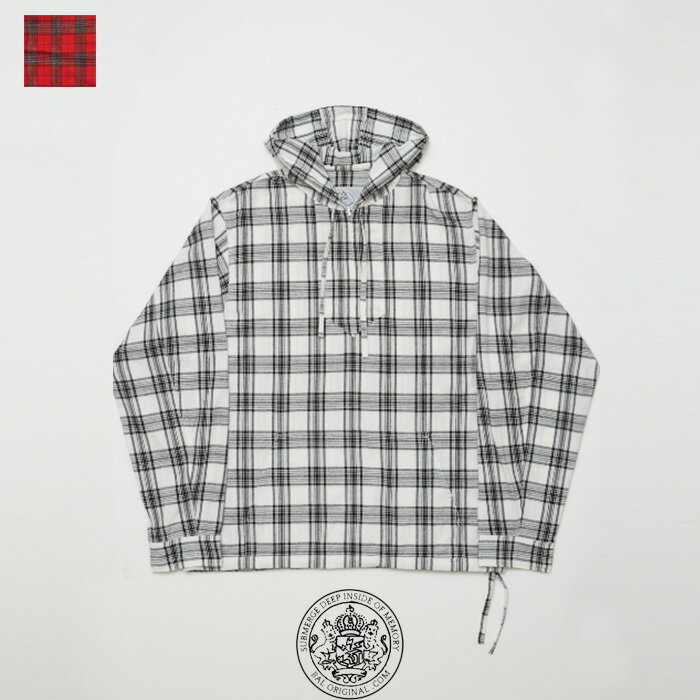 【SALE 40％OFF】BAL(バル)　PULLOVER MEXICAN HOODED SHIRT　BAL-2041　シャツ　チェック　カットソー