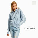 【SALE 50％OFF】Calvin Klein (カルバンクライン)　バックモノグラムフーディー BACK TWO TONE MONOGRAM HOODIE　J217738　 ウィメンズ　ヨガ　ロゴ　ジム