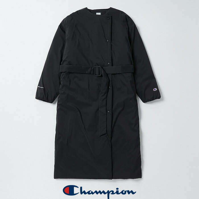 【SALE 30％OFF】Champion（チャンピオン）ジャケット ウィメンズ ロングコート 21FW CW-U614 LONG COAT プリマロフト 中綿 保温性 撥水性