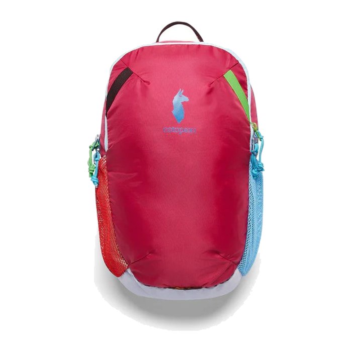 メーカー希望小売価格はメーカーサイトに基づいて掲載しています[ cotopaxi (コトパクシ) ] Kid's Dimi 12L Backpack - Del Día　4202130035241 【 cotopaxi (コトパクシ) 】 Do Good. Gear For Good. フェアトレード認定を受けた工場にて作られるハイクオリティなギアを世界中に届けながら、「貧困に苦しむ人々を救う」ことを目的として掲げ、自社の財団であるCotopaxi Foundationに年間収益の1%を付与しています。 ブランドを代表するDel Dia /Tecaコレクションは、高品質なデッドストック素材を使用しており、職人1人1人が配色を決める、世界にたった一つのカラーパターン。 クリエイティビティ溢れる製品を軸に、社会に貢献し続けることを約束します。 Info Del Díaコレクションは世界にたった1つのバッグです。 どのカラーが届くかは、届いてからのお楽しみ！ ランダムにピックアップした商品をお届けします。お選びいただくことはできません。サプライズな体験をお楽しみください。 Kid's Dimi Backpackは小さな冒険家にピッタリなサイズのパックです。タブレットの収納が可能なスリーブポケットやボトル用のスリーブポケットといった複数のアクセサリーポケットに加え、身体にフィットしやすい形状のショルダーストラップを備え、お子様がどんな小旅行に出かけることになっても対応できるようデザインされています。 Fablic 素材：ナイロン、ポリエステル Size(平置き：約) 38×23×14cm 12L 280g ※サイズに関しては商品により1～2cmの誤差が発生する場合がありますので、予めご了承ください。 ※こちらの商品のサイズ感はブランド指定の表記となっております。 Attention ※掲載写真はパソコンのモニターによって実物と色味が異なる場合がございます。 ※商品は実店舗での販売もしておりますので、タイムラグにより在庫数のずれが生じる場合がございます。 万が一品切れの場合は誠に申し訳ございませんが、何卒、ご容赦の程お願い申し上げます。