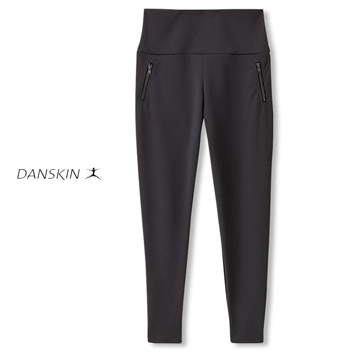 【SALE 50％OFF】DANSKIN（ダンスキン） クロスオーバースリムレギンス(レディース) CROSSOVER LEGGINGS DC20302