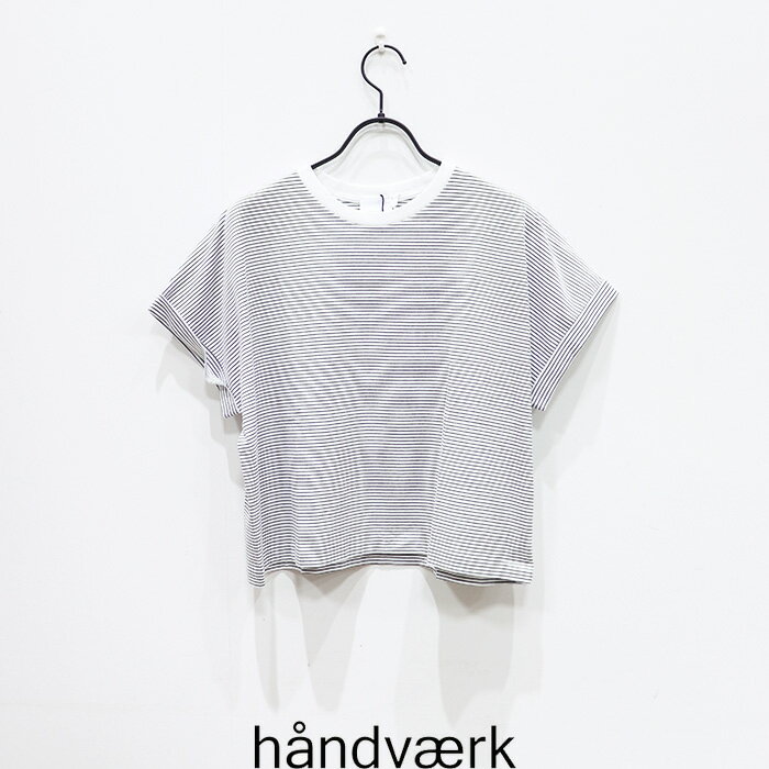 Rakuten - handvaerk（ハンドバーク）60/2 CREW NECK WIDE T-SHIRT　#6260　60/2 クルーネック ワイド Tシャツ　半袖　カットソー　ウィメンズ
