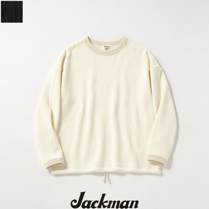 Rakuten - JACKMAN（ジャックマン）クウォーターニットヒモLST-シャツ　JM5465　Quarter Knit Himo LS T-Shirt　スリーブシャツ