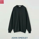 JOHN SMEDLEY (ジョンスメドレー)Wジャガード クルーネック長袖プルオーバー GONSON クルーネック シンプル カットソー