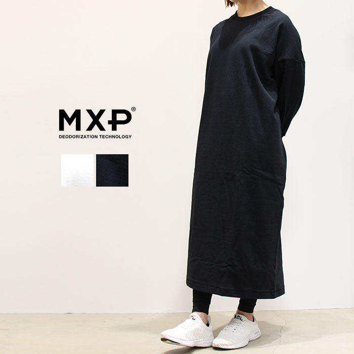 MXP（エム　エックス　ピー）　ミディアムドライジャージ ロングスリーブロングワンピース　L/S LONG ONE-PIECE MW39151 レディース　トレーニング　ランニング　ジム　ウェア　消臭