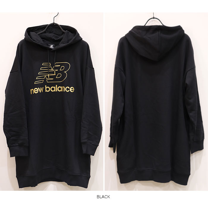 【スーパーセール 50％OFF】new balance (ニューバランス)　レディース　SWEATSHIRT HOODIE DRESS　WD03501　スウェット フーディー ドレス