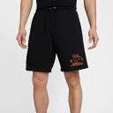 【SALE 20%OFF】NIKE(ナイキ)メンズ フレンチ テリー ショートパンツ FV4450 ナイキ スポーツウェア クラブ ショートパンツ 起毛加工 Nike Athletics ブラック/セーフティオレンジ