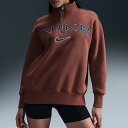 【SALE 20%OFF】NIKE(ナイキ)ウィメンズ オーバーサイズド 1/4ジップ ロゴ トップ FV7680 ナイキ スポーツウェア フェニックス フリース フリース 起毛フリース ドロップショルダー ラウンジウェア