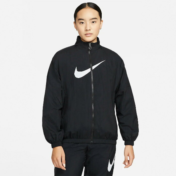 【SALE 30％OFF】NIKE（ナイキ）ナイキ スポーツウェア エッセンシャル　DM6182　ウィメンズ ウーブン ジャケット　ブラック　レディース