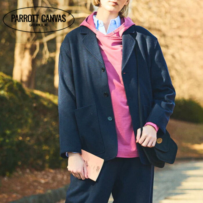 Rakuten - 【SALE 20％OFF】PARROTT CANVAS（パロットキャンバス）Relax Wool Jacket　PC25212008　リラックス　オーバーサイズ　ジャケット