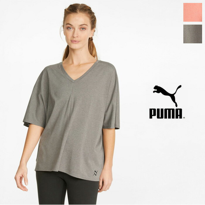 【SALE 30％OFF】PUMA（プーマ）ウィメンズ ヨガ スタジオ EXHALE Vネック プルオーバー 長袖 Tシャツ　PJ521475