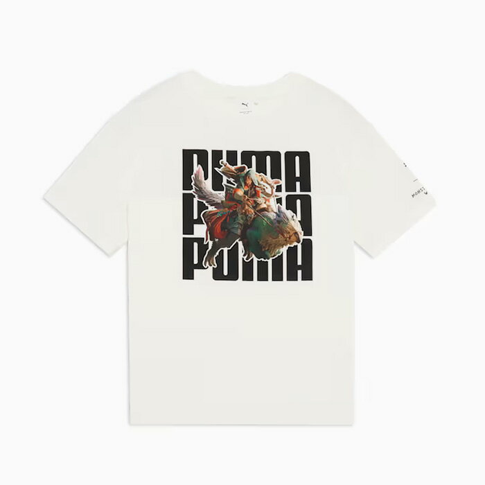 PUMA （プーマ ）PUMA x モンスターハンターワイルズコレクション 636486_02 モンスターハンター 半袖 Tシャツ セクレトとハンター グラフィック