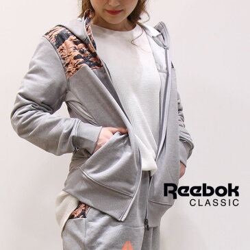 【SALE 50％OFF】Reebok (リーボック)　ワンシリーズ Wハイブリッドスウェット フルジップパーカー 　FLU98(DN3210)　アスレチック ジム トレーニング ランニング ヨガ yoga