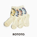 楽天HULLE楽天市場店ROTOTO（ロトト）タイダイパターンクルーソックス　R1283　TIE DYE PATTERN CREW SOCKS　靴下