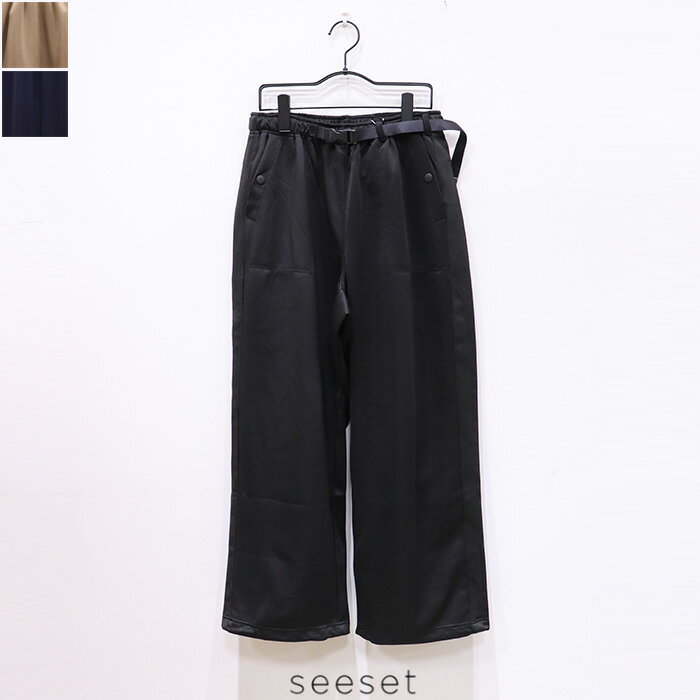 seeset(シーセット)UTILITY JERSEY PT SE243823 スラックス ライン パンツ リラックス