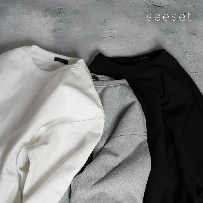 seeset（シーセット）ハイブリットスウェットプルオーバー　SE241611　HYBRID SWEAT PULLOVER　スウェット　長袖