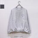 seeset(シーセット)MAX SWEAT CREW(HLEX) SE243641H HULLE クルーネック スウェット