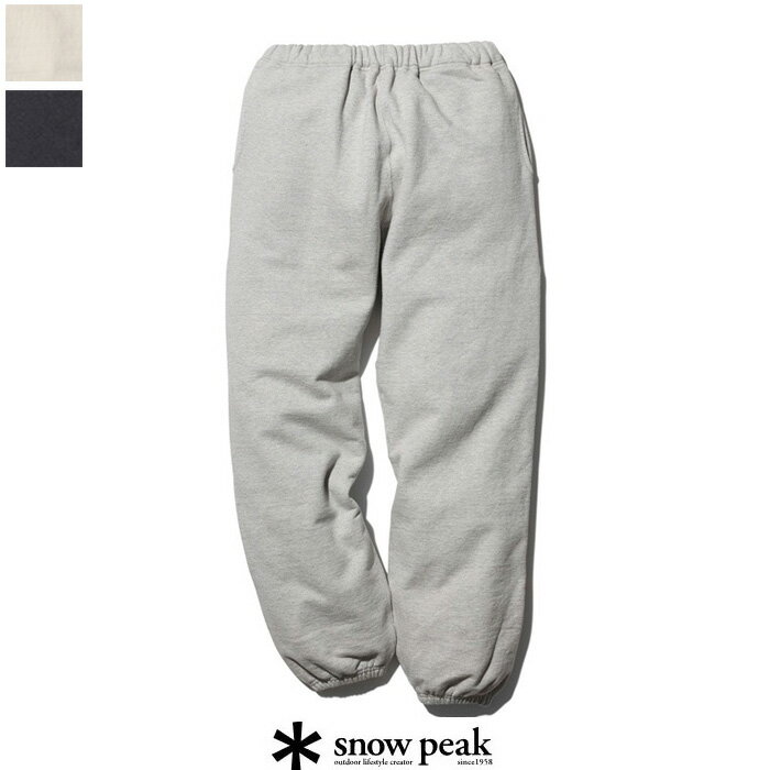 楽天HULLE楽天市場店snow peak（スノーピーク）Recycled Cotton Sweat Pants 　PA-22SU403R　UNISEX　スウェット　キャンプ　フルレングスパンツ