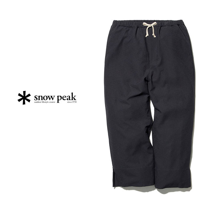 楽天HULLE楽天市場店【SALE 50％OFF】SNOW PEAK（スノー ピーク）ユニセックス ブリーザブル ソフト パンツ/ブラック/ SNOW PEAK/Breathable Soft Pants - WEAR/Black #パンツ アウトドア 吸水速乾　D/H PA-20SU010