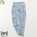 SUPER.NATURAL(スーパー.ナチュラル)JP フリーカット プリント レギンス SNWJ10215 JP Freecut Print Leggings レギンス プリント 水陸両用 ストレスフリー