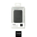 TAION EXTRA（タイオンエクストラ）TAION EXTRA×ABSOLUTE モバイルバッテリー(5000mAh)ブラック HL-EXERP003 EXTRA X ABSOLUTE (BATTERY) HL-EXERP