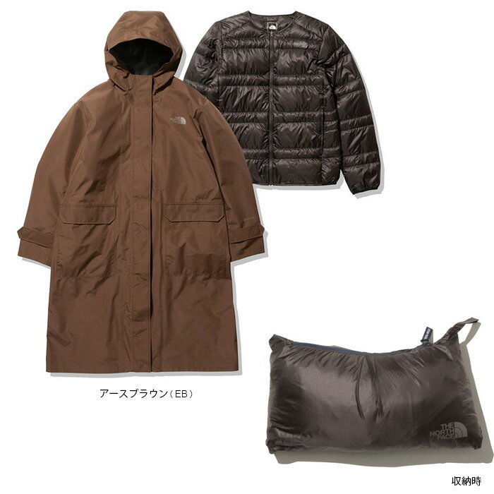 THE NORTH FACE (ザ ノースフェイス) GTXパフマグネトリクライメイトコート（レディース）NPW62162　GTX Puff Magne Triclimate Coat　ロング　ダウンインナー付き　ウィメンズ