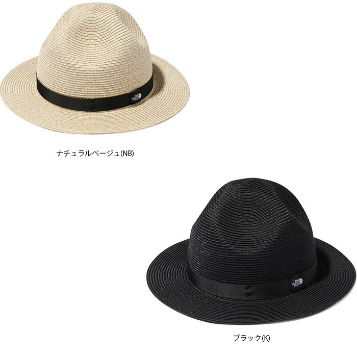 THE NORTH FACE (ザ　ノースフェイス)　ウォッシャブル マウンテン ブレイド ハット（ユニセックス）NN02237　Washable Mountain Braid Hat　ブレイドハット　麦わら帽子風