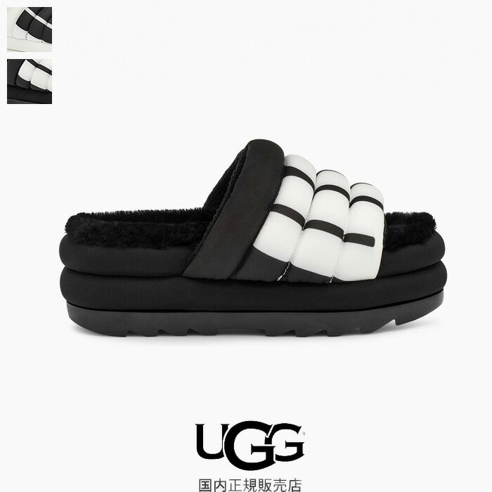 【SALE 30％OFF】UGG（アグ）マキシ スライド ロゴ　1127067　MAXI SLIDE LOGO　サンダル　厚底