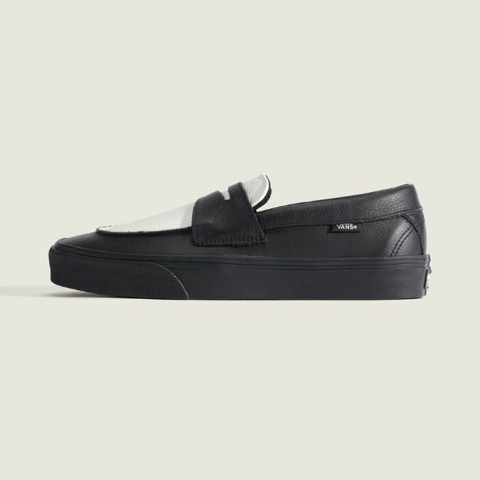 vans (バンズ) ローファー53 ユニセックス ブラック ホワイト VN000Z0GBPT