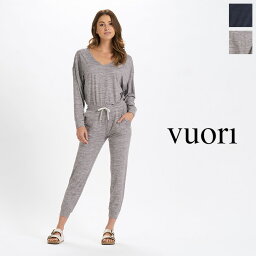 【SALE 50％OFF】VUORI (ヴオリ)　ジャンプスーツ　503657374　 L/S LUX ROMPER　リラックスウェア　レディース　ウィメンズ