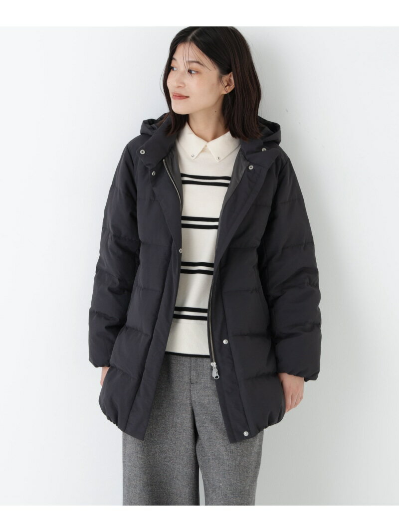 ◆フーディースタンドカラー2wayダウンコート human woman ヒューマン ウーマン ジャケット・アウター その他のジャケット・アウター グレー【先行予約】*【送料無料】[Rakuten Fashion]