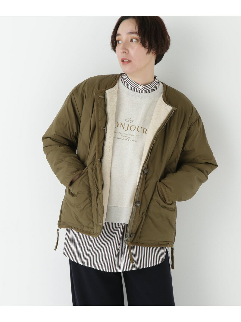 リバーシブルボアダウンブルゾンhu...