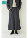 【SALE/50%OFF】◆セミ梳毛ツイルパンツ human woman ヒューマン ウーマン パンツ その他のパンツ ネイビー グレー【RBA_E】【送料無料...