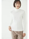 ◆オーガニック丸胴タートルカットソー human woman ヒューマン ウーマン トップス カットソー・Tシャツ ホワイト グレー【送料無料】[Rakuten...