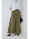 【SALE/50%OFF】◆ウエストドロストワイドパンツ human woman ヒューマン ウーマン パンツ その他のパンツ カーキグリーン ベージュ【RBA...