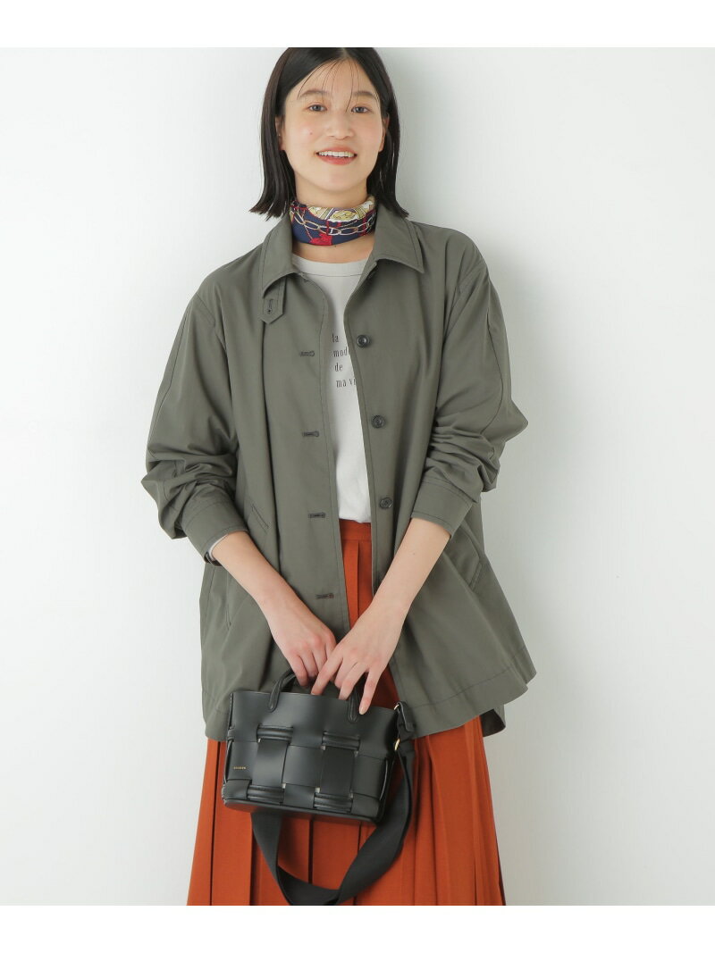 ◆ステンカラーシャツコート human woman ヒューマン ウーマ...(4)