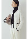 【SALE／52%OFF】◆金ボタンニットジャケット human woman ヒューマン ウーマン トップス ニット ホワイト ブラック【RBA_E】【送料無料】[Rakuten Fashion]