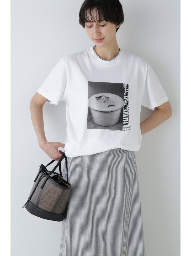 ◆コラボTシャツ human woman ヒューマン ウーマン トップス カットソー・Tシャツ ホワイト【先行予約】*【送料無料】[Rakuten Fashion]