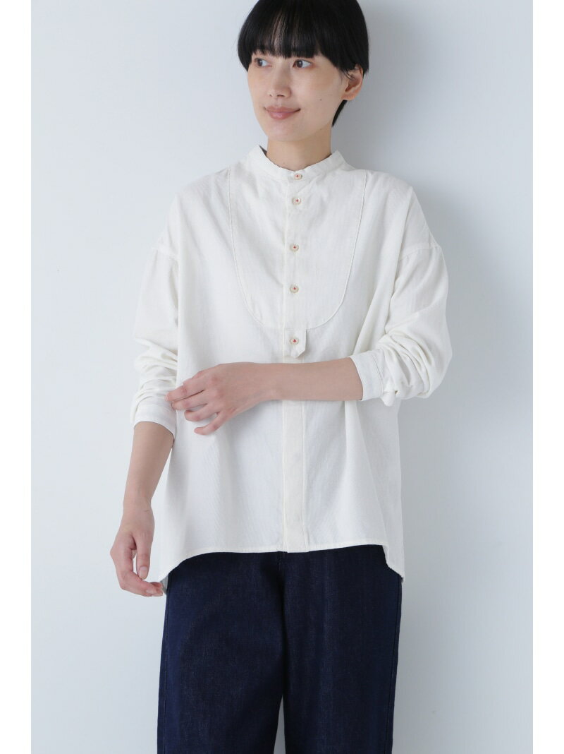 【SALE／20%OFF】NATICシャツコールブラウス human woman ヒューマン ウーマン トップス シャツ・ブラウス ベージュ ホワイト ネイビー【RBA_E】【送料無料】[Rakuten Fashion]のサムネイル