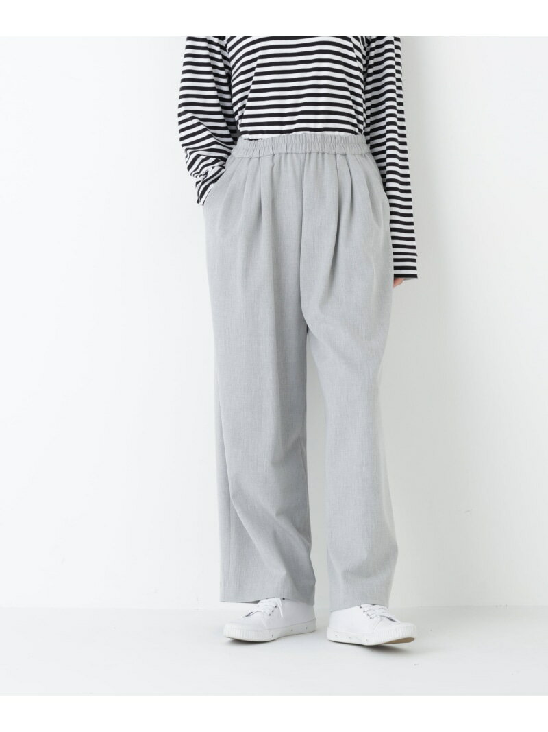 ◆裏起毛ワイドパンツ human woman ヒューマン ウーマン パンツ その他のパンツ グレー【先行予約】*【送料無料】[Rakuten Fashion]