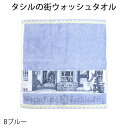 ダヤン・わちふぃーるどのDAYANアイテム ダヤンの「タシルの街ウォッシュタオル・Bブルー」