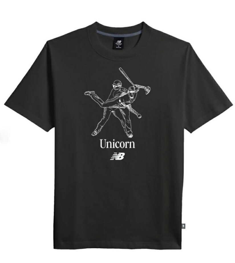 【新品】 【10月度月間優良ショップ】 New balance 大谷翔平 The Unicorn Tシャツ 黒 ブラック 大谷 ホームラン王 MVP メジャー メジャーリーグ エンゼルス