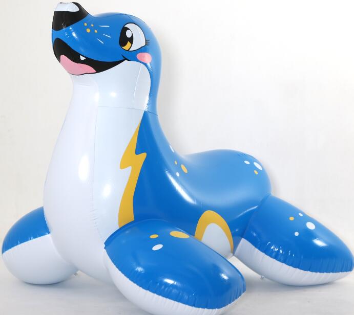 【月間優良ショップ】【日本未発売/取寄せ品】 アザラシ ブルー フロート 浮き輪 Inflatable World製 ツヤあり 空気ビニール風船 新品未開封