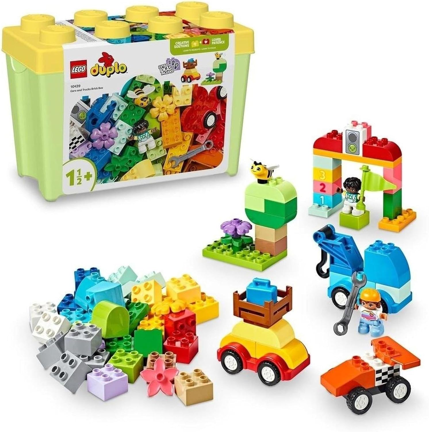 レゴ(LEGO) デュプロ デュプロのコンテナ デラックス くるまとトラック おもちゃ 玩具 プレゼント ブロック 幼児 赤ちゃん男の子 女の子 子供 1歳 2歳 3歳 乗り物 のりもの 10439（楽天・hummingbird　楽天市場店）