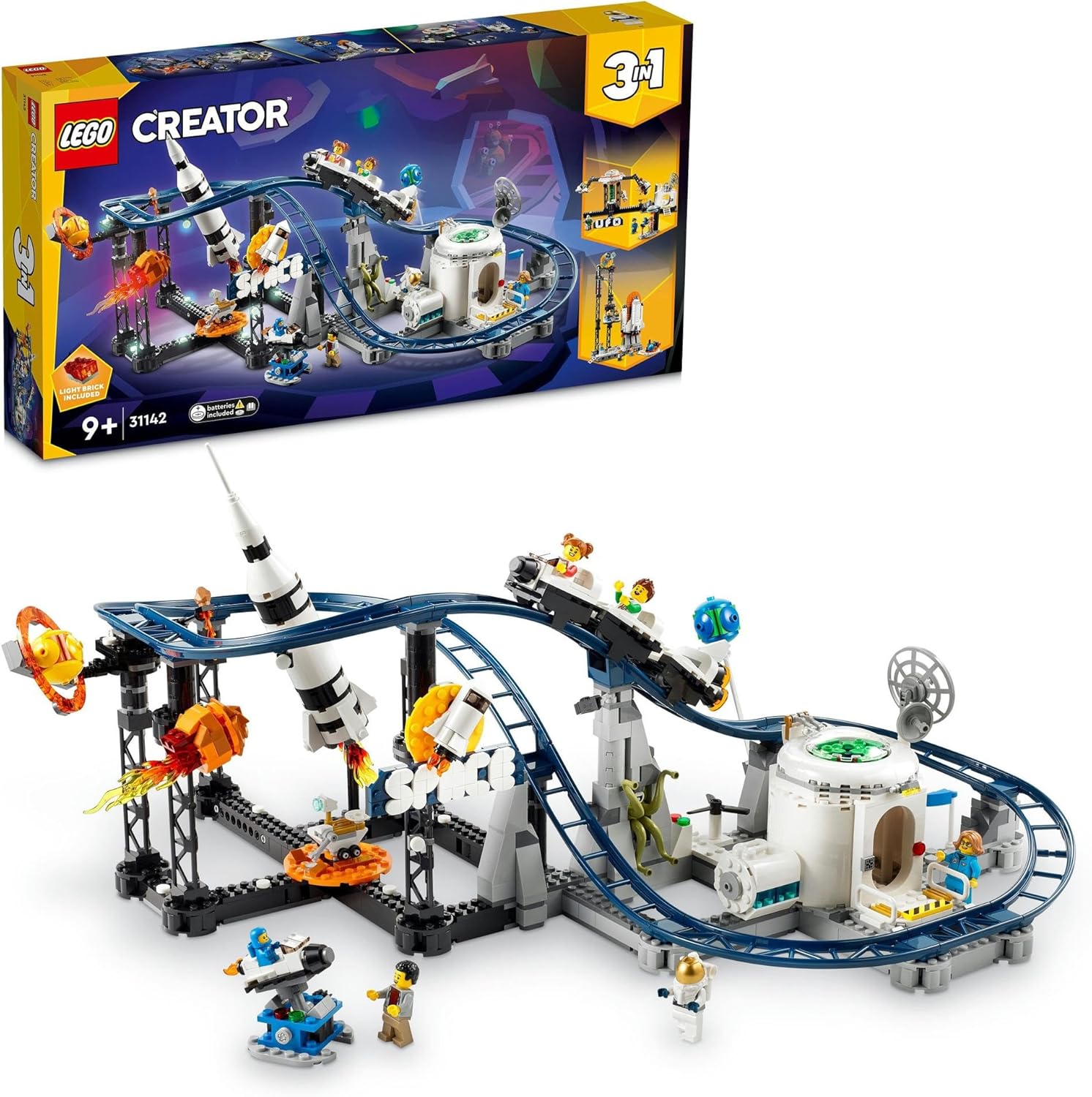 レゴ LEGO クリエイター スペース・ジェットコースター 874ピース おもちゃ 玩具 誕生日 クリスマス プレゼント ブロック 男の子 女の子 子供 9歳 10歳 11歳 小学生 宇宙 31142