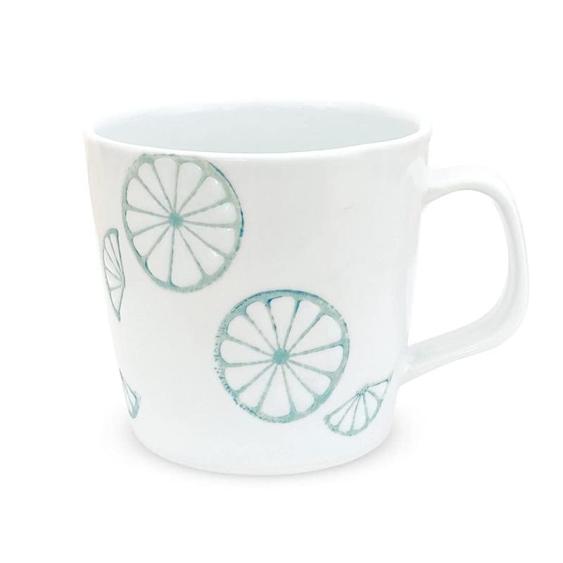 J-kitchens 勲山窯 マグ カップ 270cc 波佐見焼 日本製 ライム