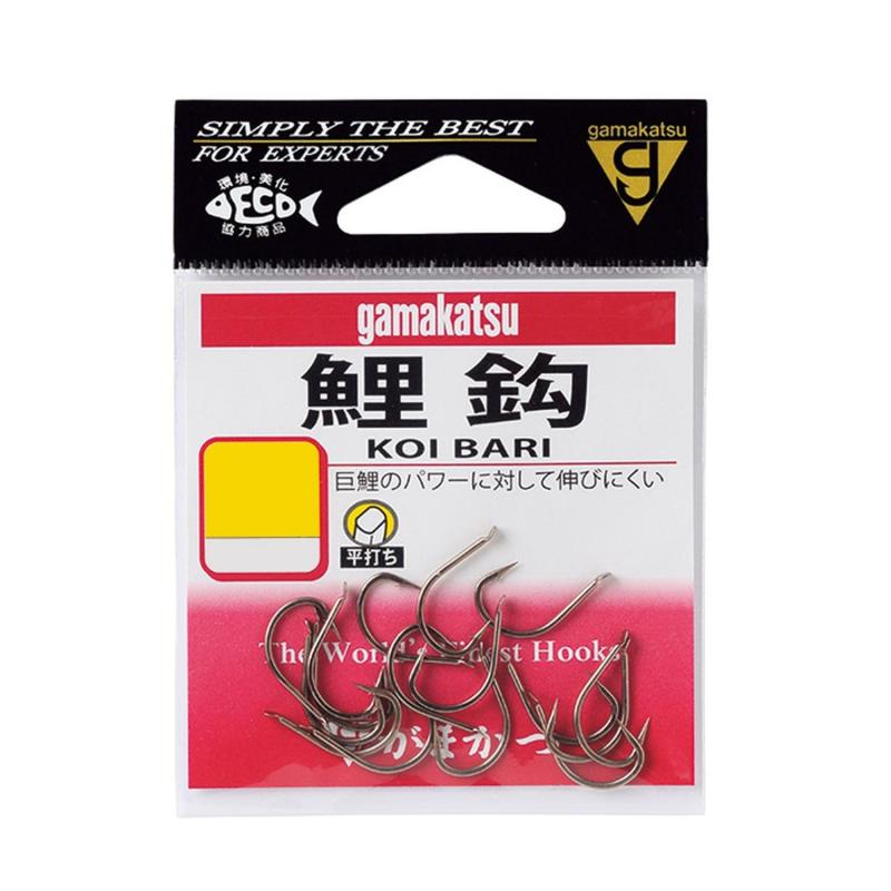 がまかつ(Gamakatsu) 鯉鈎 フック 茶 釣り針 各種