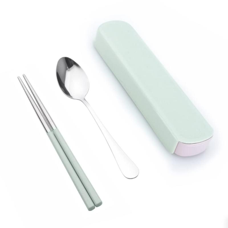 箸 スプーン コンビセット 2点 ケース付き 箸スプーンセット 子供 大人 18cm ステンレス鋼 お箸セット ..